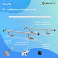 NuaSol Kit de montage photovoltaïque PV pour toit de tuile | crochets de toit | embouts de 35 mm| jusqu'à 115 cm de largeur et 35-1