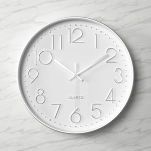 Horloge Décorative Horloges Murales Blanc Chiffres Colorés Mdf Horloge Décorative Horloges Murales Blanc Chiffres Colorés Mdf