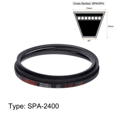 Courroie Trapézoïdale SPA-2400 - 2400mm X 13mm X 10mm - Caoutchouc Néoprène Pour Transmission