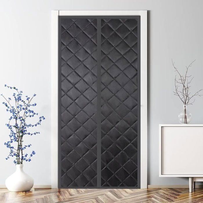Fillis - Rideau Magnétique Isolant En Similicuir PU - 100x220 Cm - Coupe- vent, Imperméable - Pour Porte De Balcon, Terrasse, Salon Fillis - Rideau Magnétique Isolant En Similicuir PU - 100x220 Cm - Coupe- vent, Imperméable - Pour Porte De Balcon, Terrasse, Salon