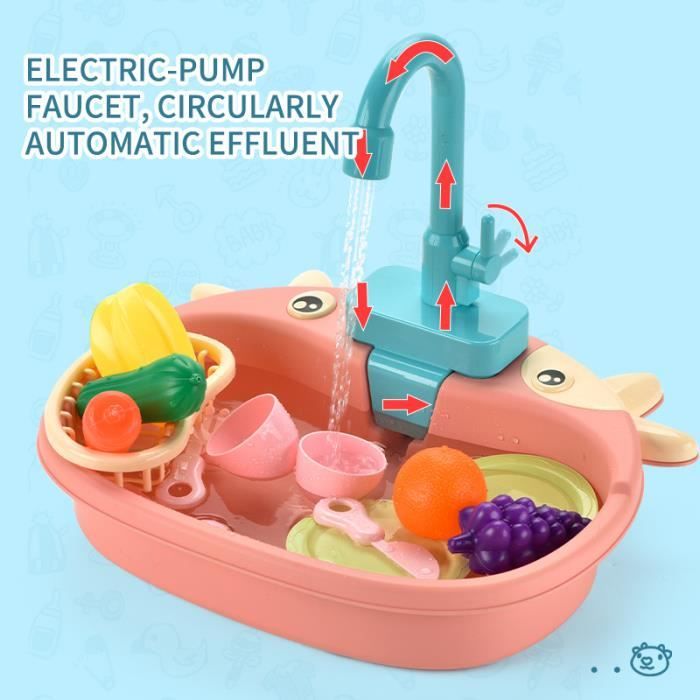 Évier de Cuisine Jouets Pour Enfants Lave-Vaisselle Jouer Jouet Avec Courir Jouer Eau Jouet BT134 - Autre jeux d'imitation - Achat & prix