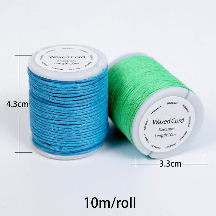 100m Fil Nylon Tressé Multicolore - Pour Bracelets, Colliers Et Créations DIY