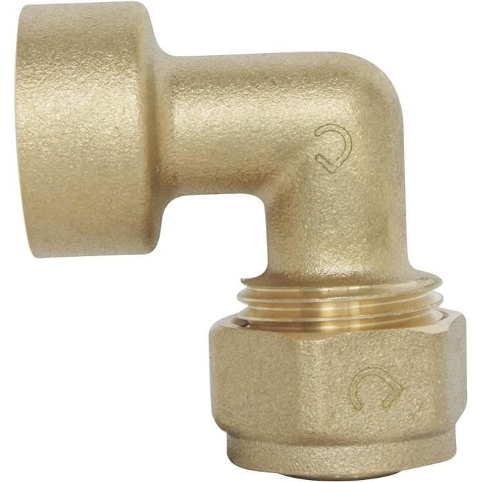 Coude à Compression Chromé 12 Mm Pour Cuivre – Raccord De Plomberie !