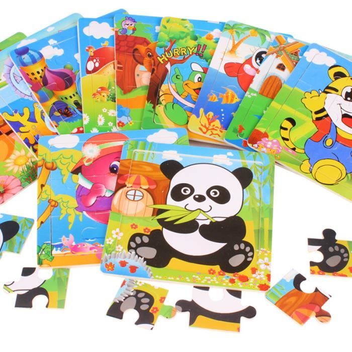 Acheter Jouets pour enfants, puzzle d'éducation précoce, boîte en fer en  bois, puzzle pour garçon et fille, 60 pièces