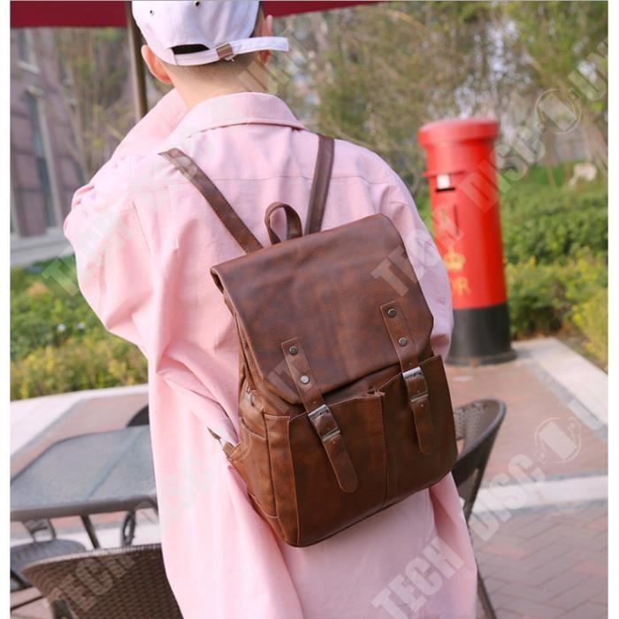 Sac a shop dos marron homme