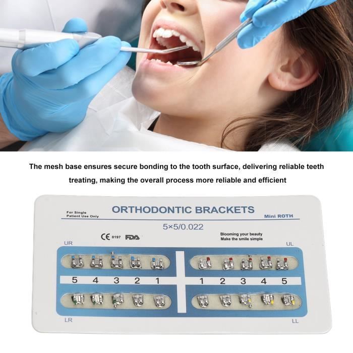 Zerodis Supports de dents 10 feuilles de supports d'orthodontie