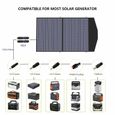 ALLPOWERS portable Chargeur de panneau solaire de cellule solaire pliable extérieur ALLPOWERS 100W pour ordinateurs portables-2