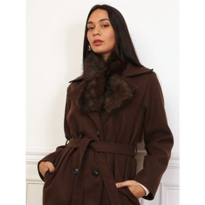 Étole Boléro En Fausse Fourrure Marron - Neuf Avec étiquettes, Style Rétro