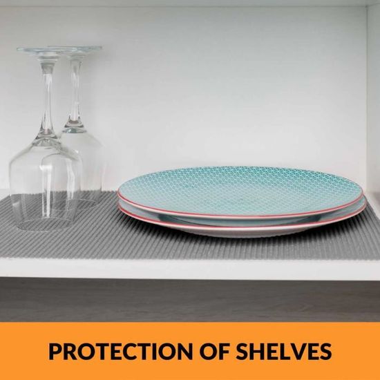Tapis de Tiroir,2 Rouleaux Protection Tiroir Cuisine Tapis Antidérapant pour Tiroir de Cuisine