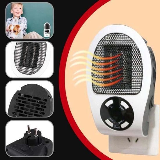 Chauffage soufflant électrique Portable 1500W espace domestique PTC chauffage en Chauffage soufflant électrique Portable 1500W espace domestique PTC chauffage en