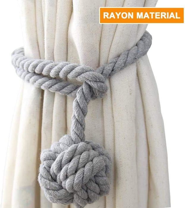 Yardenfun Lot De 2 Clips Embrasses à Rideaux Fleur Dorée - Pinces Décoratives Élégantes