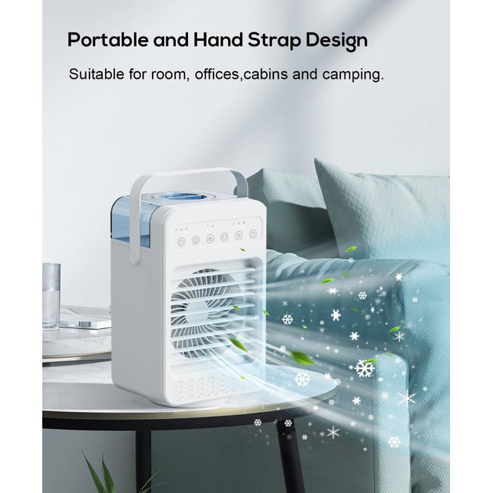 Climatiseur Portable, Climatiseur Mobile Silencieux 1000 Ml, 4 En 1 Refroidisseur D'Air, 90