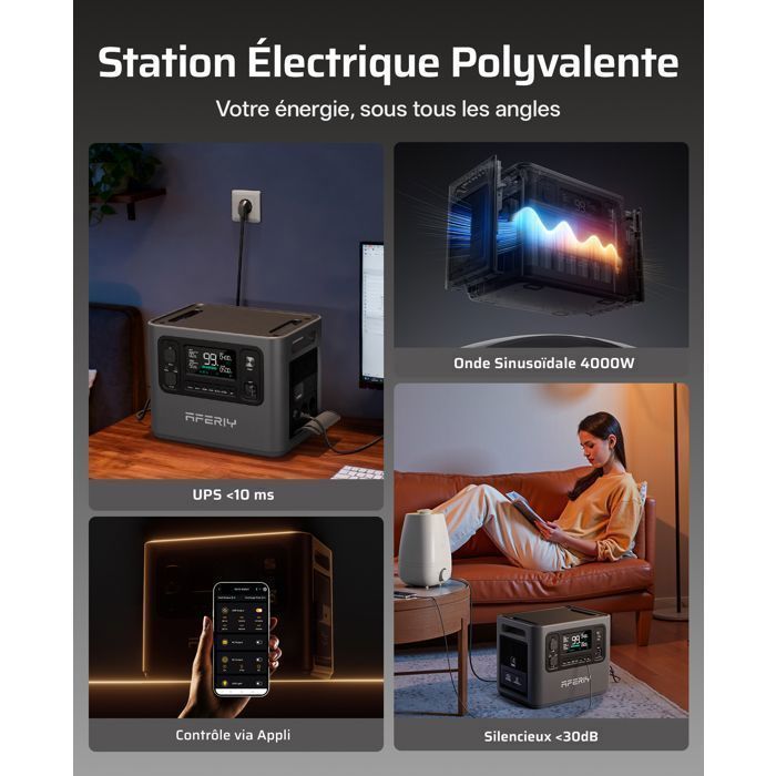 Power Station Portatile con Batteria di Accumulo LiFePO4 288Wh AC:220V