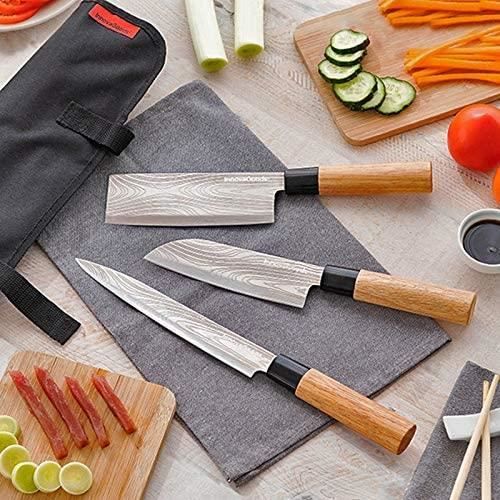 Set De 6 Couteaux Japonais Damas En Acier Inoxydable Set De Couteaux De  Cuisine Professionnels - Cdiscount Maison