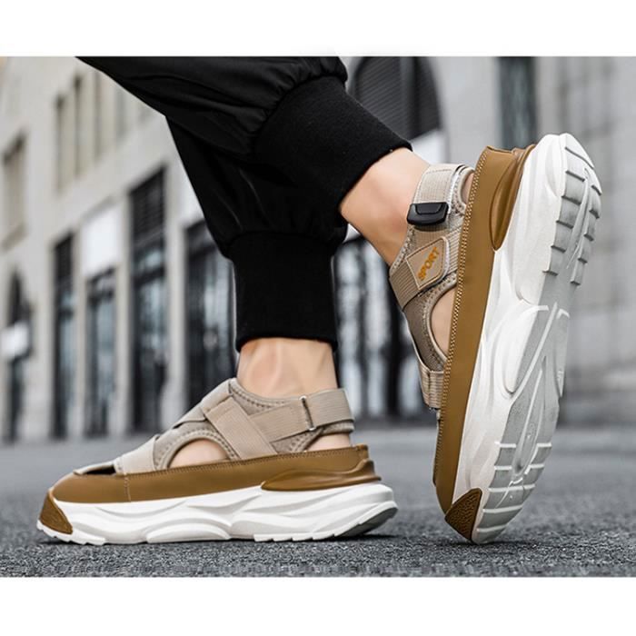 2023 Sandales classiques pour hommes Plate forme d contract e d
