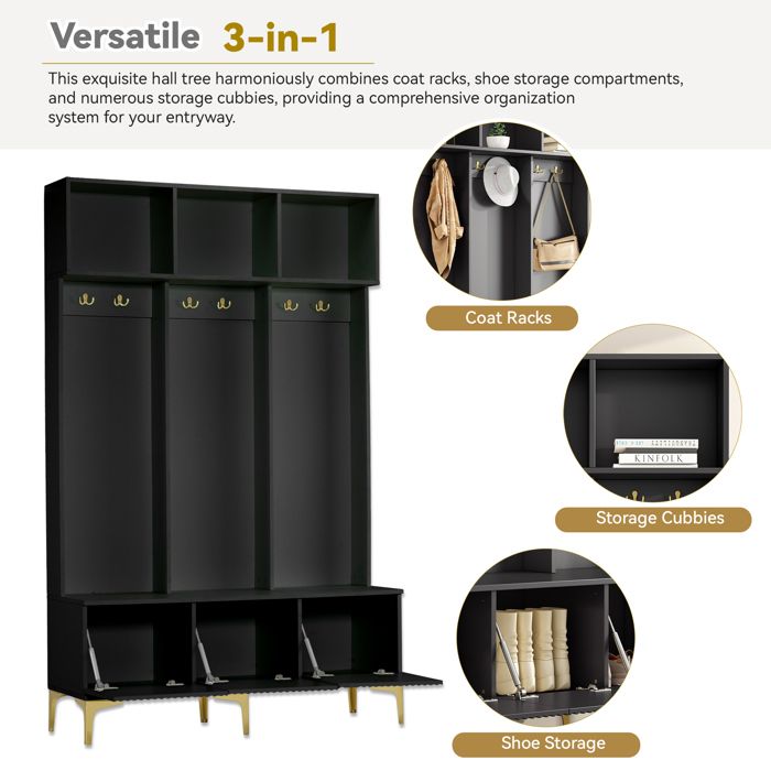 Banc De Jardin, Jardinière, Banc Avec Espace De Rangement, 120 Cm Polyrotin Noir 91952966