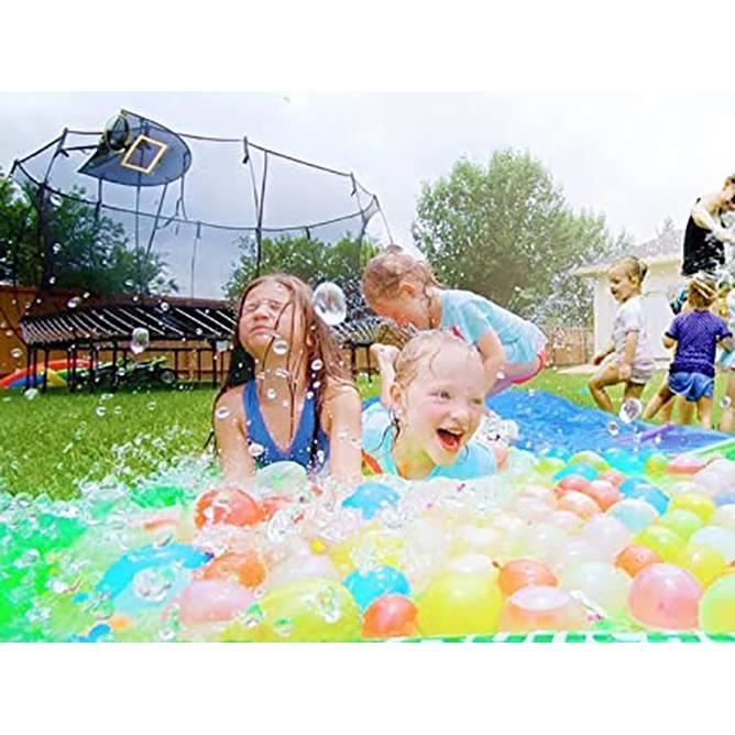 555 Ballons D'Eau Automatiques – Bombes à Eau Réutilisables, Fermeture Auto, Latex Biodégradable, été