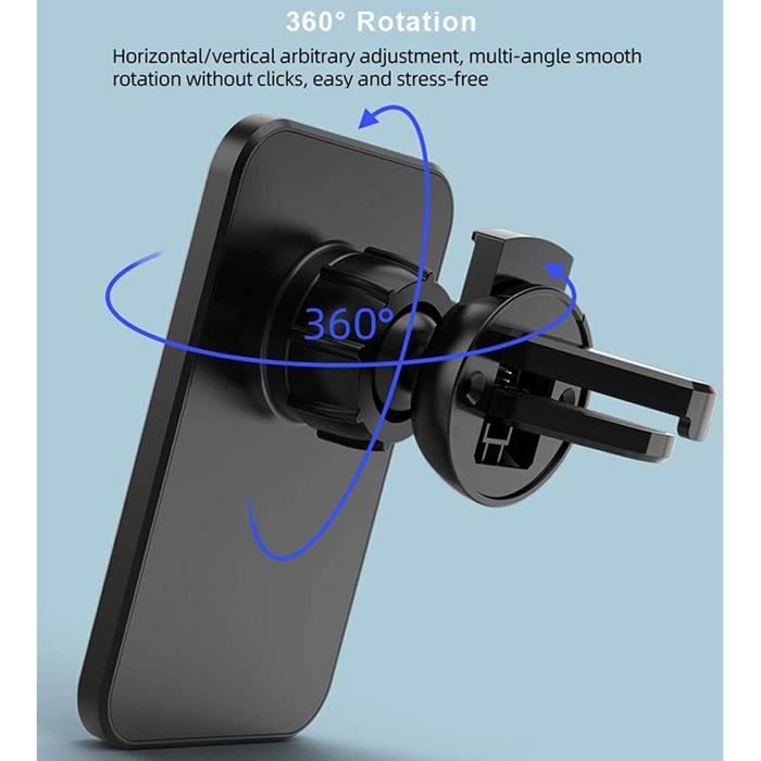 15W sans fil voiture chargeur Magsafe Airvent montage aimant adsorbable  téléphone support de voiture pour iphone 12 Pro Max 12 Mini - Cdiscount  Téléphonie