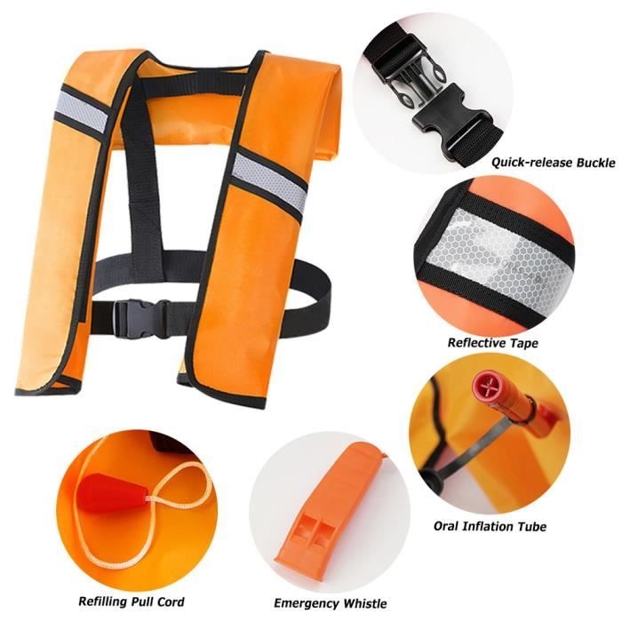 Automatique Gilet de sauvetage gonflable manuel et automatique