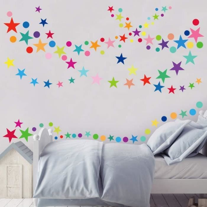 150 Stickers étoiles Dorées Adhésifs Pour Décorer La Chambre D'enfant - Amovibles Et Personnalisables.