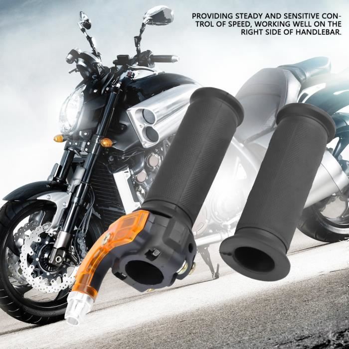 Poignée D'accélérateur De Moto à Torsion Rapide Avec 1 Paire De Poignées De Guidon Pour Vélo électrique Surron Sur Ron Sur-Ron X/S Noir
