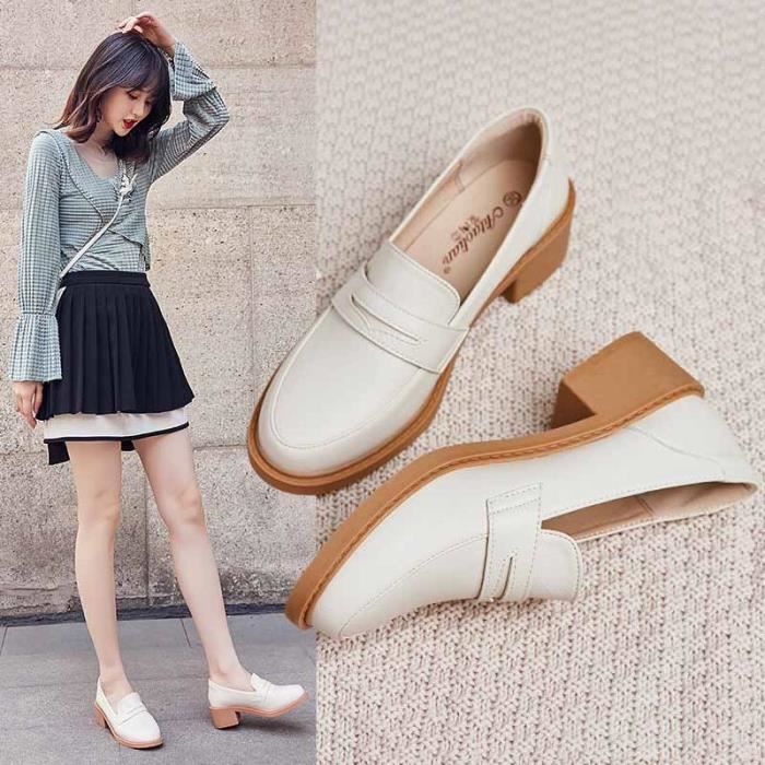 Richelieu femme talon sale