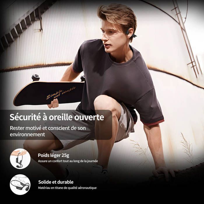 Tayogo S2 Bone Conduction Headphones Bluetooth 5.0, Draadloos, met Tayogo S2 Bone Conduction Headphones Bluetooth 5.0, Draadloos, met