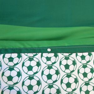 Parure De Lit Simple Et Taie D'oreiller Bleue Football - 135 Cm X 200 Cm à Prix