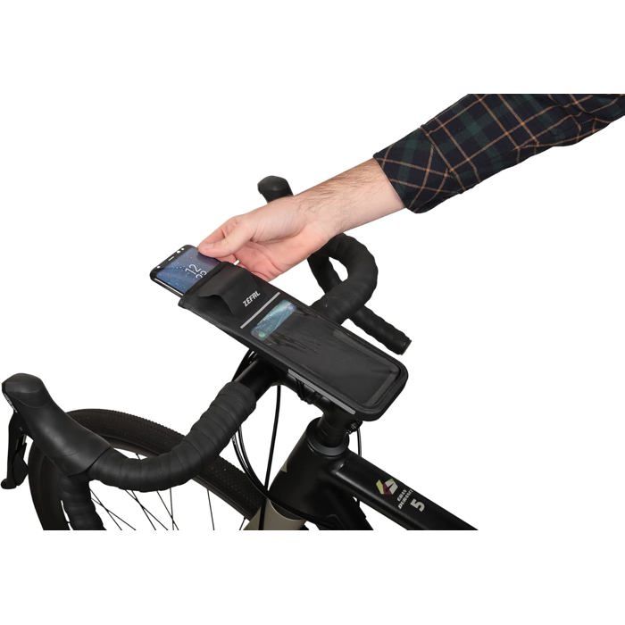 Zéfal Dry Console L – Housse Étanché Smartphone Vélo Jusqu'à 6,7" + Support Z Bike Mount – Protection Pluie & Boue