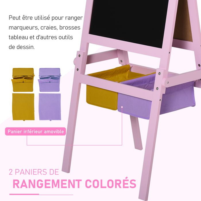 Tableau Enfant Chevalet Enfant Tableau Blanc Et à Craie Rouleau Papier Mdf Rose Tableau Enfant Chevalet Enfant Tableau Blanc Et à Craie Rouleau Papier Mdf Rose
