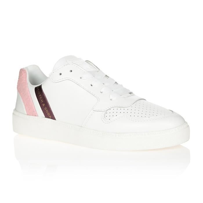 SCOTCH & SODA Baskets Laurite Blanc/Rose Femme