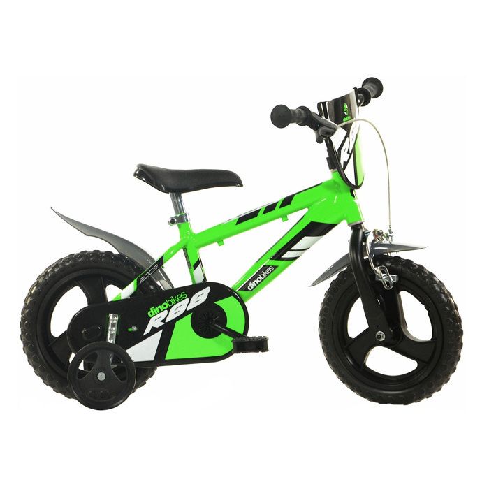 Vélo Enfant garçon DINOBIKES - 12'' - 3/5 ans - Vert - Cdiscount Sport