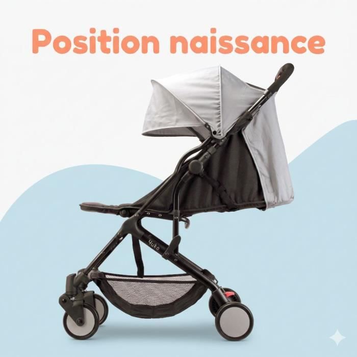 BAMBISOL Poussette compacte YUKO à 36 mois (max 15 kg