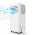 Climatiseur Portable - Blanc - 7000 Btu - 3-en-1 - Silencieux 53 Db