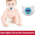 Thermomètre pour bébé Sucette Moniteur numérique facile de température pour bébé en Celsius-0