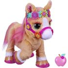 FURREAL FRIENDS Peluche électronique Cannelle mon poney coquet, animal de 35 cm, plus de 80 sons et réactions, 26 accessoires, jouets interactifs