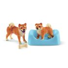 SCHLEICH Farm World - Mère et chiot Shiba Inu