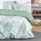 TODAY Parure de lit CRAZY CAROL Housse + 2 taies 220x240 cm en Polyester Vert