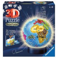Puzzle 3D Globe Lumineux - Ravensburger - Voyage et cartes - Moins de 100 pièces - Mixte