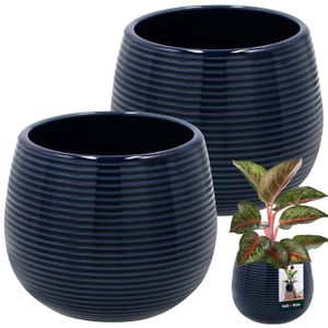 Cache-pot beige en céramique - Décors Véronneau