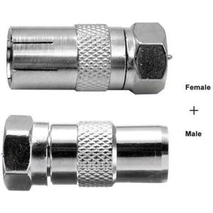 Greluma 10 Pièces F à Connecteur BNC, Prise Mâle BNC à F adaptateur Coaxial  Jack