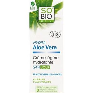 HYDRATANT CORPS SO'BIO Étic Légère Hydratante 24 H Jour - au Pur Jus d'Aloe Vera Bio - 50 ml