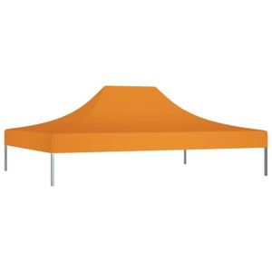 TONNELLE - BARNUM Toit de tente de réception - Toile de Tonnelle 4x3 m Orange 270 g/m² - Extérieur Terrasse Jardin Patio