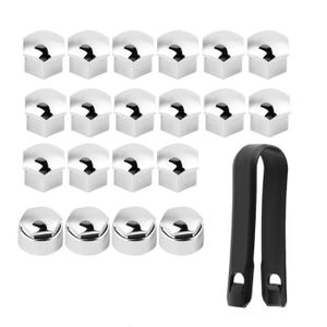 20pcs 19mm Cache Bouchon Couvercle de Boulon Écrou de Roue Voiture  Universel MS