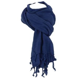 Keffieh Charles Le Jeune – Coton Violet Et Noir – Motif Pied-de-poule – Taille Unique Unisexe