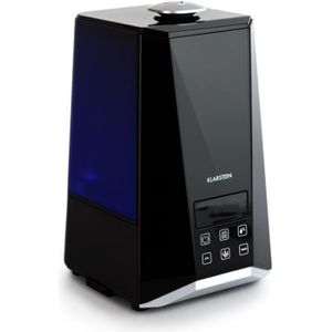 Oscillation Horizontale et Verticale KLARSTEIN Coldplayer Ventilateur 2 Blocs r/éfrig/érants Inclus Noir 384 m/³//h 4 en 1 purificateur et humidificateur 4 Vitesses 68 W Rafra/îchisseur dair