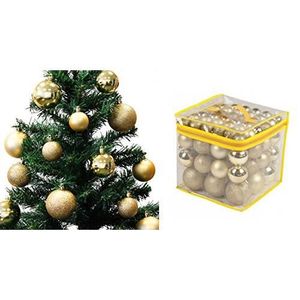 40 Pack Or Rose Tambour Cuivre Noël Luxe Baubles-Arbre de Noel DECOR