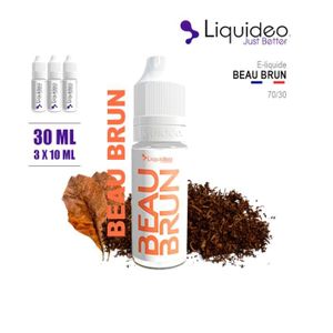 elfbar nachfüll pod läuft aus E-LIQUIDE SAVEUR BEAU BRUN 30ML EN 3MG DE NICOTINE - 3 X 10 ML - ELIQUIDE  MARQUE LIQUIDEO