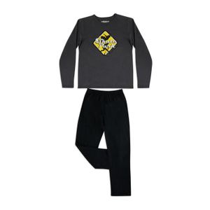 PYJAMA Pyjama long  Eco Pack ATHENA Anthracite-Noir Garçon