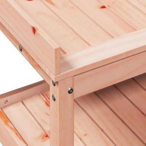 TABLE DE REMPOTAGE BAU Table de rempotage avec étagères bois massif de douglas - Pwshymi - JHR15326